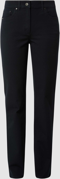 Czarne jeansy Zerres w stylu casual z bawełny