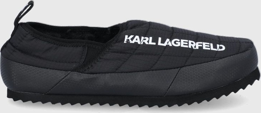 Czarne kapcie Karl Lagerfeld