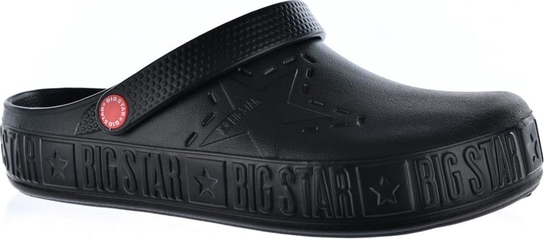 Czarne klapki Big Star w stylu casual