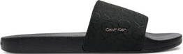 Czarne klapki Calvin Klein w stylu casual