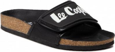 Czarne klapki Lee Cooper w stylu casual