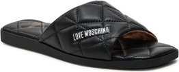 Czarne klapki Love Moschino w stylu casual