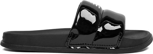 Czarne klapki New Balance w stylu casual z płaską podeszwą
