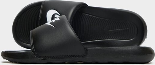 Czarne klapki Nike w sportowym stylu
