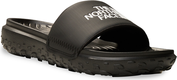 Czarne klapki The North Face z płaską podeszwą w stylu casual