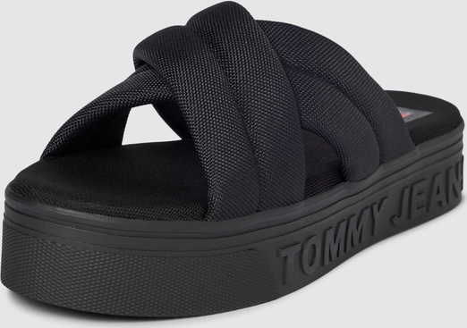 Czarne klapki Tommy Jeans