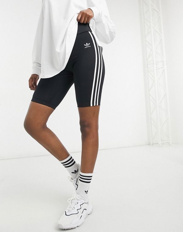 Czarne legginsy Adidas Originals w sportowym stylu