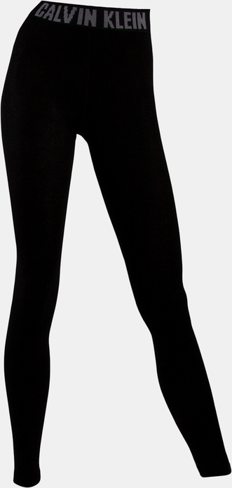 Czarne legginsy Calvin Klein w sportowym stylu z dzianiny