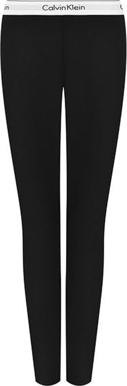 Czarne legginsy Calvin Klein z bawełny w stylu casual