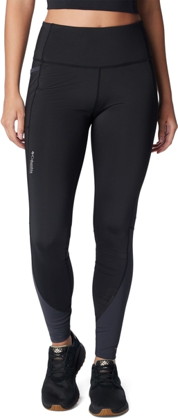 Czarne legginsy Columbia w sportowym stylu z tkaniny