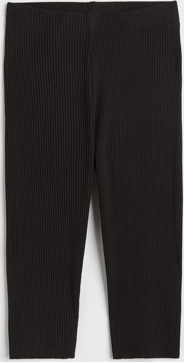 Czarne legginsy H & M w stylu casual z dżerseju