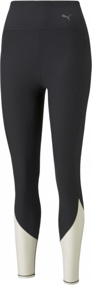 Czarne legginsy Puma z tkaniny w sportowym stylu