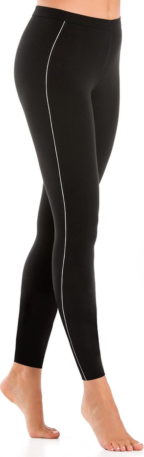 Czarne legginsy Teyli z bawełny w sportowym stylu