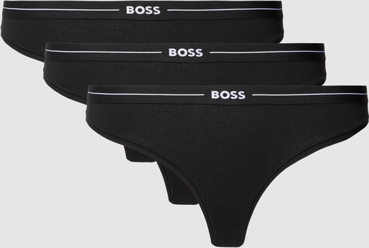 Czarne majtki Hugo Boss z bawełny