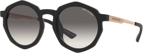 Czarne okulary damskie Armani Exchange