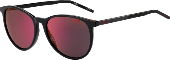 Czarne okulary damskie Hugo Boss