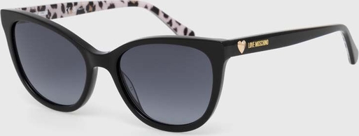 Czarne okulary damskie Love Moschino