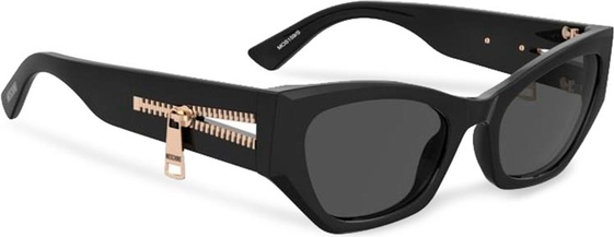 Czarne okulary damskie Moschino