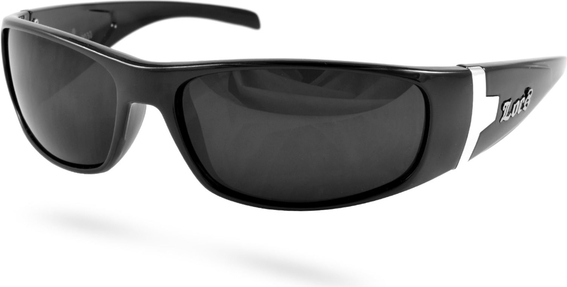 Czarne panoramiczne okulary przeciwsłoneczne LOCS