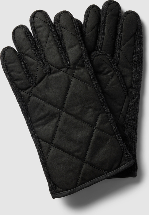 Czarne rękawiczki Barbour