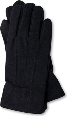 Czarne rękawiczki Gant