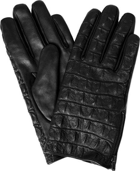 Czarne rękawiczki Giacomo Conti