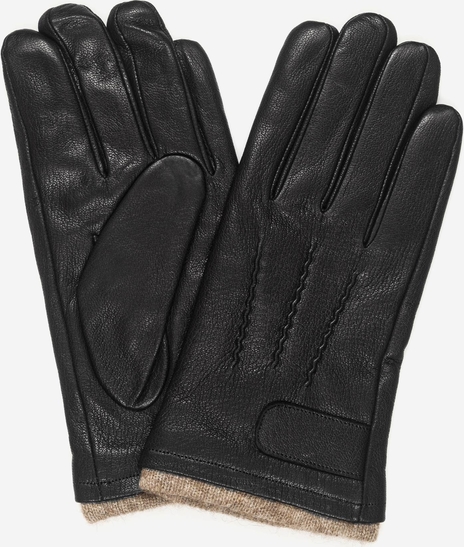 Czarne rękawiczki Lambert