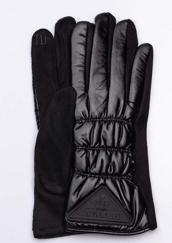 Czarne rękawiczki Monnari