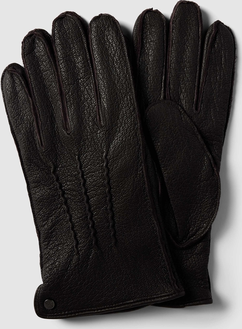 Czarne rękawiczki Pearlwood