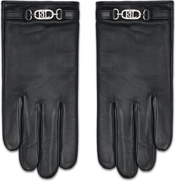 Czarne rękawiczki Ralph Lauren