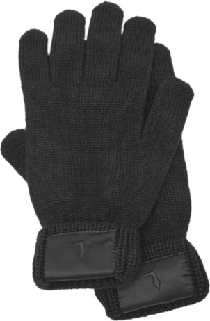 Czarne rękawiczki Trussardi