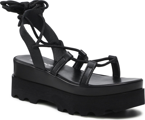 Czarne sandały Altercore z klamrami w stylu casual