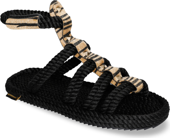 Czarne sandały Bohonomad z klamrami