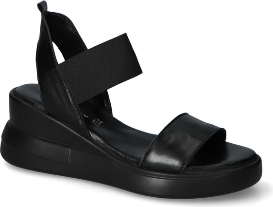 Czarne sandały Bombonella z klamrami w stylu casual