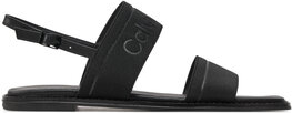 Czarne sandały Calvin Klein z klamrami
