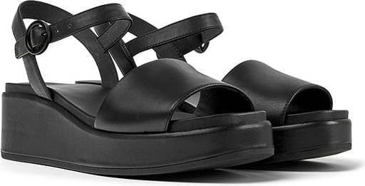 Czarne sandały Camper w stylu casual z klamrami