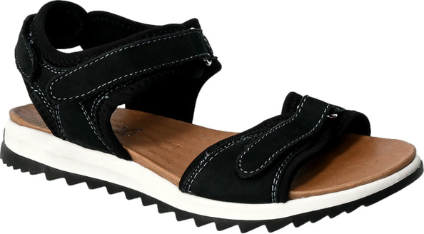 Czarne sandały Caprice w stylu casual