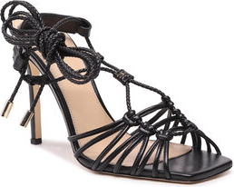 Czarne sandały Elisabetta Franchi z klamrami