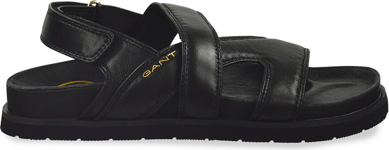 Czarne sandały Gant z klamrami