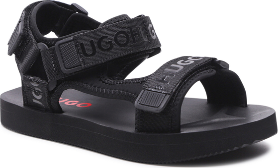 Czarne sandały Hugo Boss w stylu casual