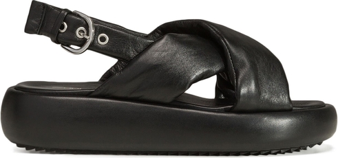 Czarne sandały Inuikii z klamrami w stylu casual