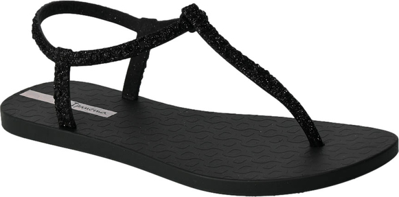 Czarne sandały Ipanema z klamrami
