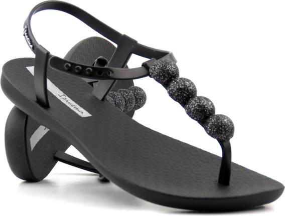 Czarne sandały Ipanema z klamrami