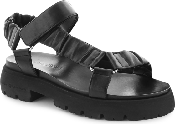 Czarne sandały Kennel + Schmenger w stylu casual z klamrami