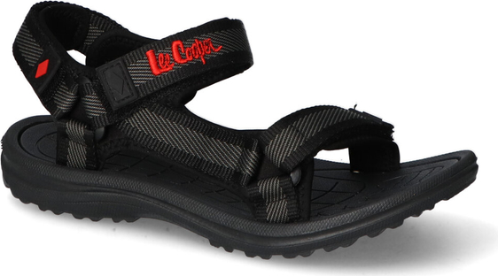 Czarne sandały Lee Cooper z klamrami