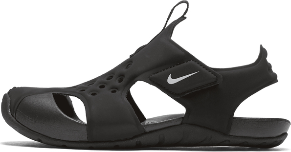 Czarne sandały Nike ze skóry