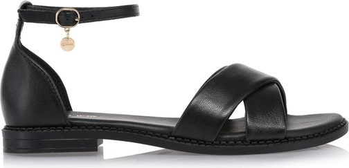 Czarne sandały Ochnik w stylu casual z klamrami