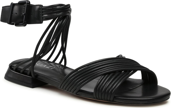Czarne sandały Quazi w stylu casual