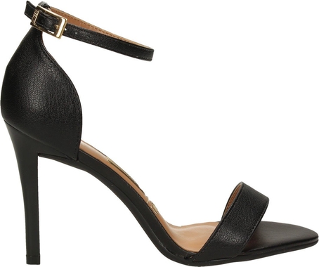 Czarne sandały VIZZANO w stylu klasycznym na wysokim obcasie na szpilce