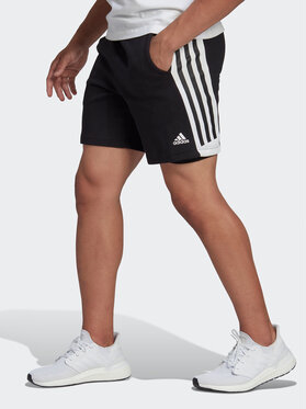 Czarne spodenki Adidas Performance w sportowym stylu